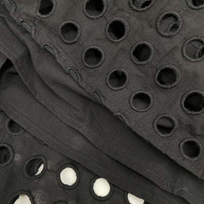 CLANE クラネ 24SS ﾌﾞﾗｯｸ 16112-5272 ﾎｰﾙﾄﾞｯﾄｷｬﾐｿｰﾙﾜﾝﾋﾟｰｽ ワンピース 0