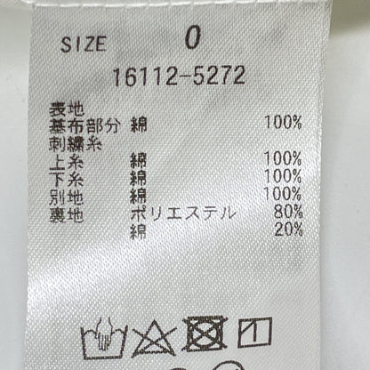 CLANE クラネ 24SS ﾎﾜｲﾄ 16112-5272 ﾎｰﾙﾄﾞｯﾄｷｬﾐｿｰﾙﾜﾝﾋﾟｰｽ ワンピース 0