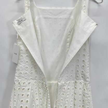 CLANE クラネ 24SS ﾎﾜｲﾄ 16112-5272 ﾎｰﾙﾄﾞｯﾄｷｬﾐｿｰﾙﾜﾝﾋﾟｰｽ ワンピース 0