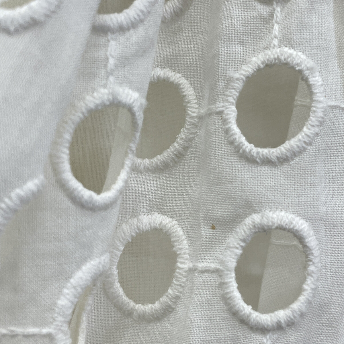 CLANE クラネ 24SS ﾎﾜｲﾄ 16112-5272 ﾎｰﾙﾄﾞｯﾄｷｬﾐｿｰﾙﾜﾝﾋﾟｰｽ ワンピース 0