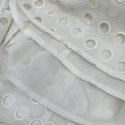 CLANE クラネ 24SS ﾎﾜｲﾄ 16112-5272 ﾎｰﾙﾄﾞｯﾄｷｬﾐｿｰﾙﾜﾝﾋﾟｰｽ ワンピース 0