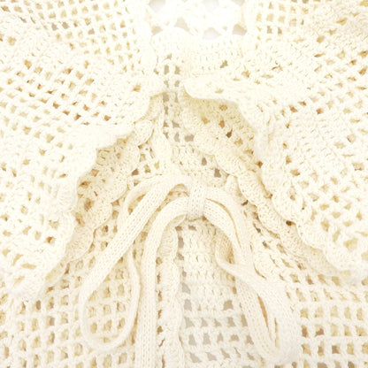 CLANE クラネ 新品同様 バックオープン クロシェニット トップス レディース ベージュ F 18106-2272 25SS トップス F