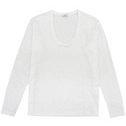 CLANE クラネ 新品同様 Uネックロングスリーブカットソー トップス レディース ホワイト 1 17105-1192 24AW トップス 1