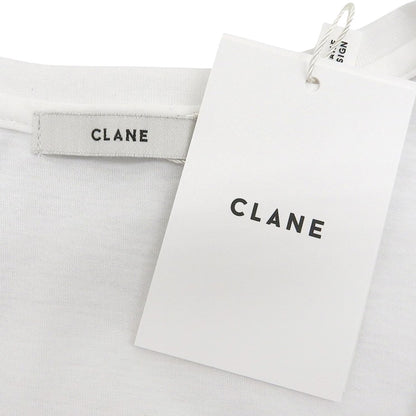 CLANE クラネ 新品同様 Uネックロングスリーブカットソー トップス レディース ホワイト 1 17105-1192 24AW トップス 1