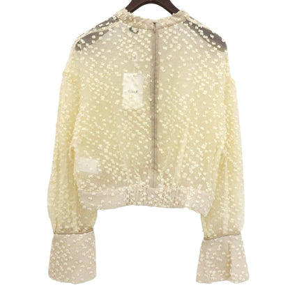 CLANE クラネ 新品同様 SNOW DOT JACQUARD TOPS トップス レディース アイボリー 1 15122ー4122 23AW トップス 1