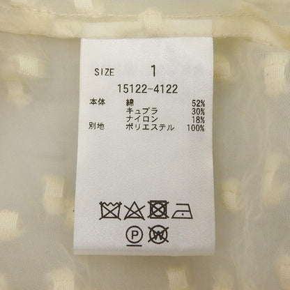 CLANE クラネ 新品同様 SNOW DOT JACQUARD TOPS トップス レディース アイボリー 1 15122ー4122 23AW トップス 1