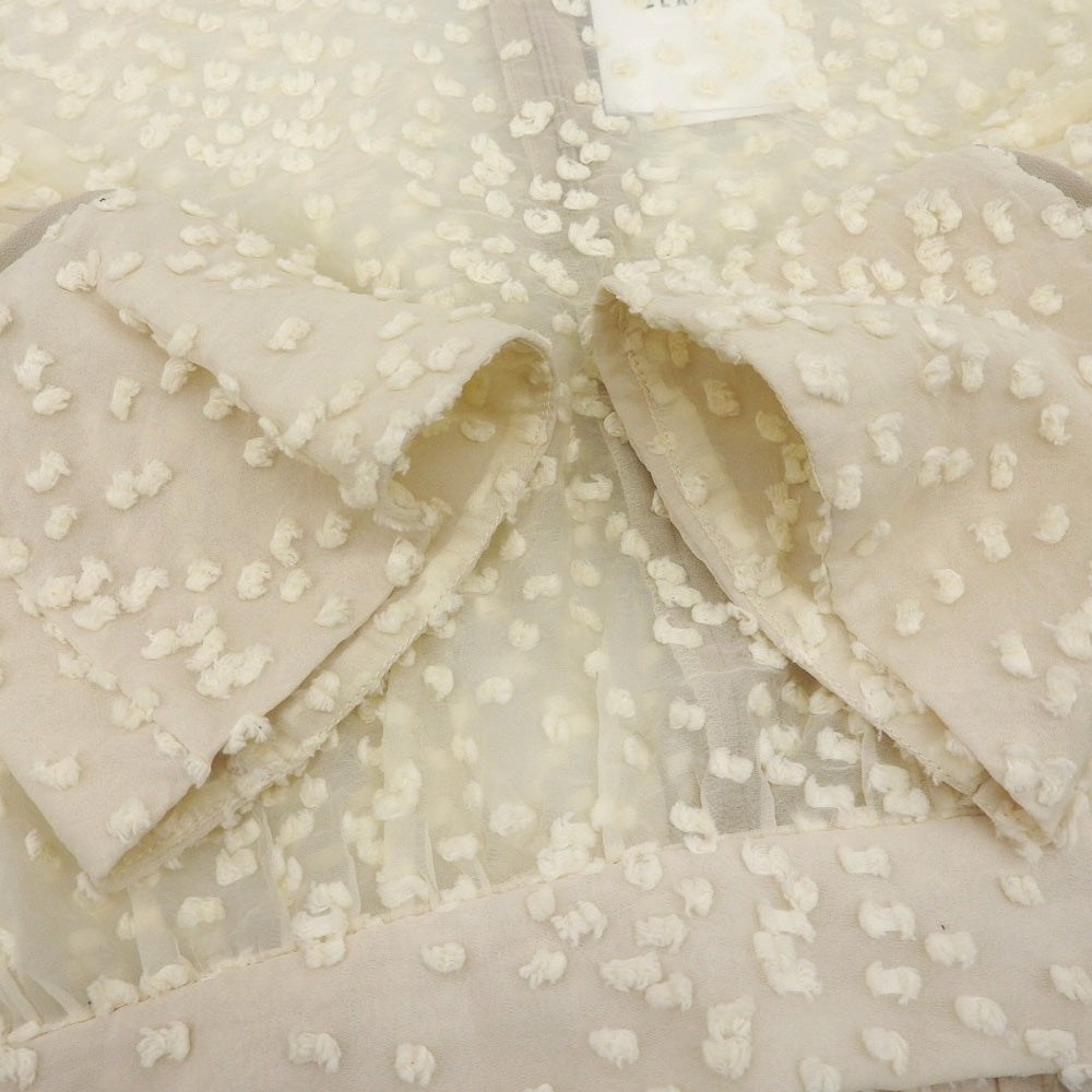 CLANE クラネ 新品同様 SNOW DOT JACQUARD TOPS トップス レディース アイボリー 1 15122ー4122 23AW トップス 1