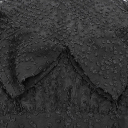 CLANE クラネ 新品同様 SNOW DOT JACQUARD TOPS インナー付 トップス レディース ブラック 1 15122ー4122 23AW トップス 1