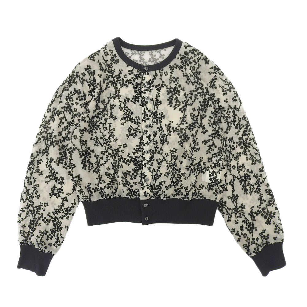 CLANE クラネ 美品 MINAMI TANAKA FLORETS OPAL CARDIGAN カーディガン レディース ベージュ ブラック 1 13122-4212 22AW トップス 1