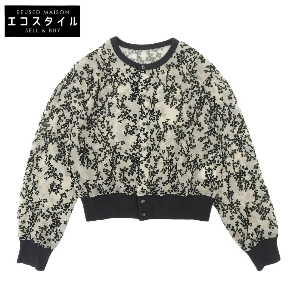 CLANE クラネ 美品 MINAMI TANAKA FLORETS OPAL CARDIGAN カーディガン レディース ベージュ ブラック 1 13122-4212 22AW トップス 1