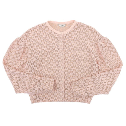 CLANE クラネ 美品 3Dフラワーレースカーディガン トップス レディース ピンク 1 12122ー4002 トップス 1
