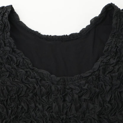 CLANE クラネ 25SS ﾌﾞﾗｯｸ 18105-1252 W FACE SHIRRING TOPS トップス 1