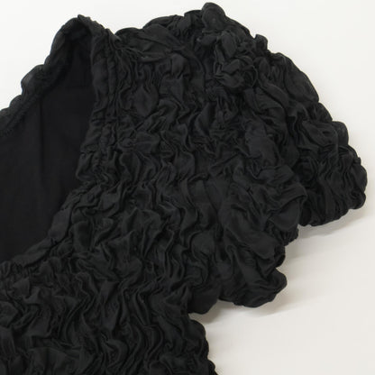 CLANE クラネ 25SS ﾌﾞﾗｯｸ 18105-1252 W FACE SHIRRING TOPS トップス 1