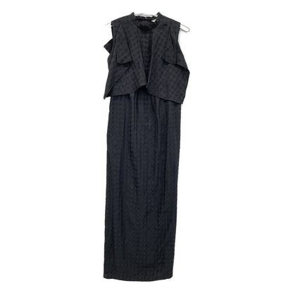 CLANE クラネ 23SS ﾌﾞﾗｯｸ 14112ｰ5262 ｷﾞﾝｶﾞﾑﾁｪｯｸ HANDKERCHIEF ONE PIECE ワンピース 0