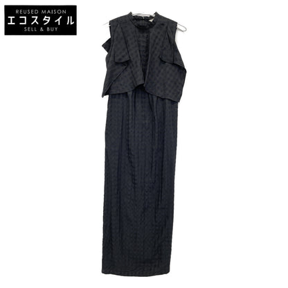 CLANE クラネ 23SS ﾌﾞﾗｯｸ 14112ｰ5262 ｷﾞﾝｶﾞﾑﾁｪｯｸ HANDKERCHIEF ONE PIECE ワンピース 0