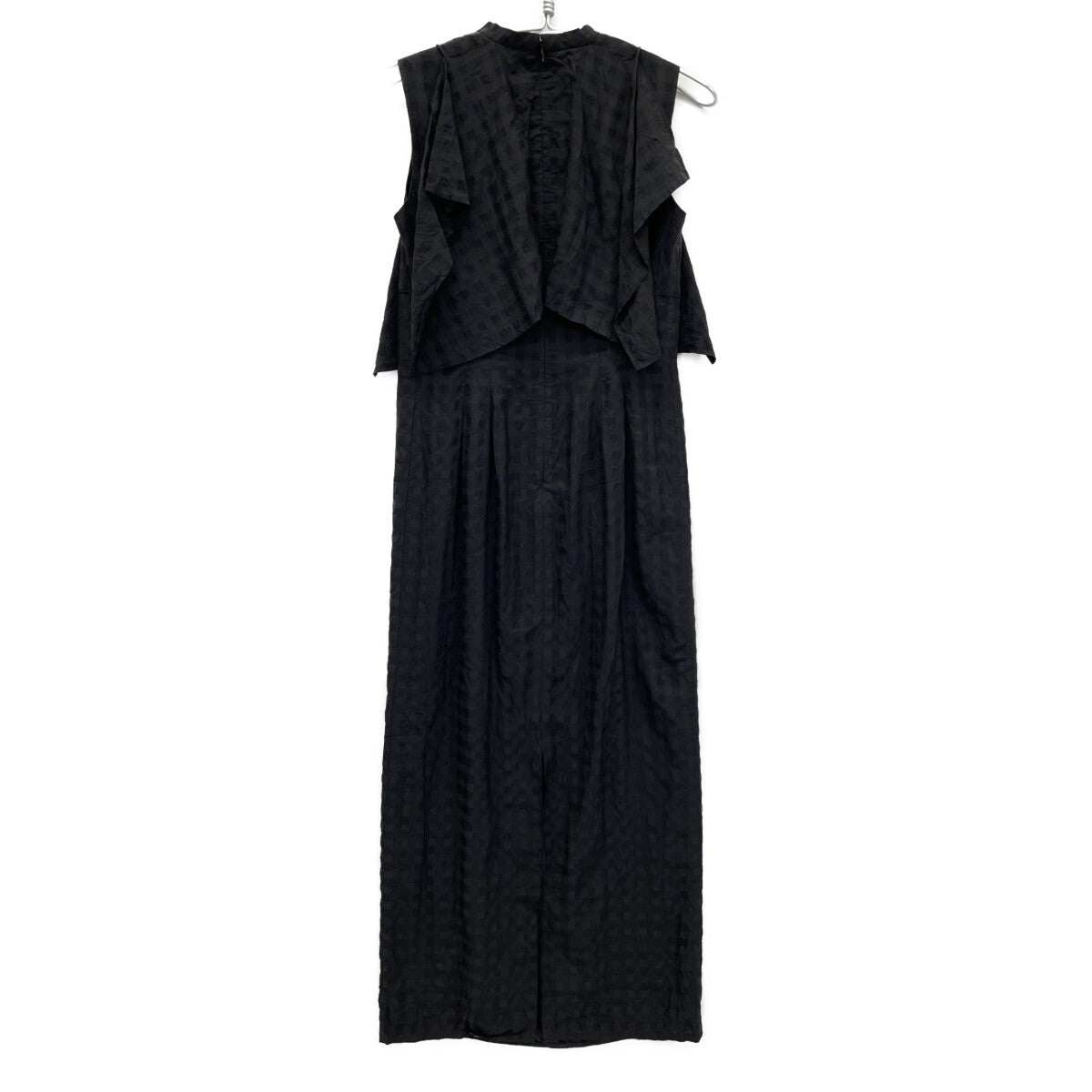 CLANE クラネ 23SS ﾌﾞﾗｯｸ 14112ｰ5262 ｷﾞﾝｶﾞﾑﾁｪｯｸ HANDKERCHIEF ONE PIECE ワンピース 0