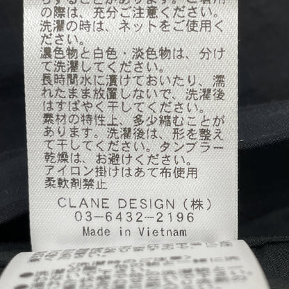 CLANE クラネ 23SS ﾌﾞﾗｯｸ 14112ｰ5262 ｷﾞﾝｶﾞﾑﾁｪｯｸ HANDKERCHIEF ONE PIECE ワンピース 0