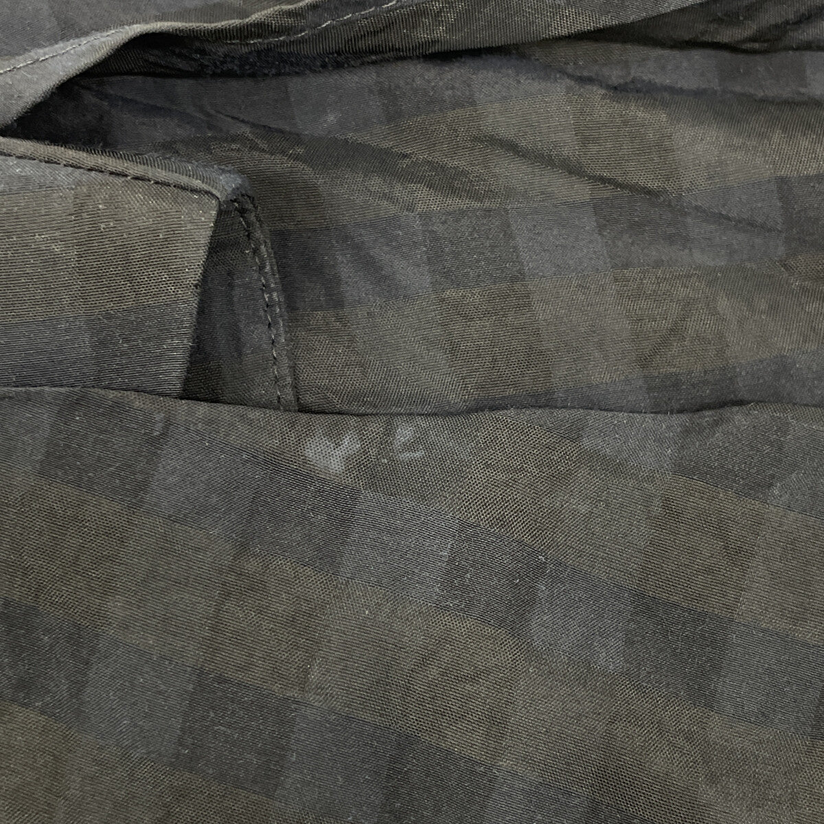 CLANE クラネ 23SS ﾌﾞﾗｯｸ 14112ｰ5262 ｷﾞﾝｶﾞﾑﾁｪｯｸ HANDKERCHIEF ONE PIECE ワンピース 0