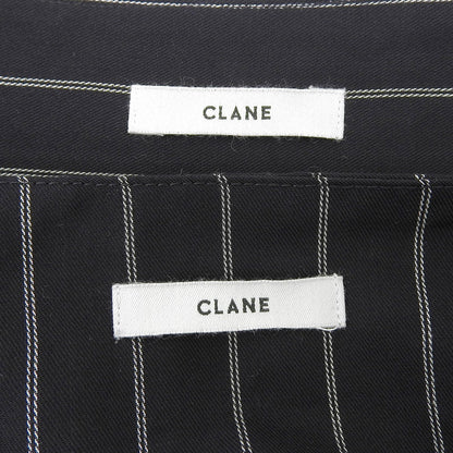 CLANE クラネ 美品 アレンジ ストライプ トップス レディース ネイビー 1 17122ー4092 24AW スーツ セットアップ 1