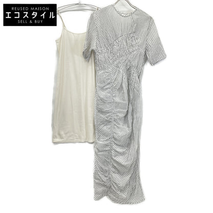 CLANE クラネ 25SS 18112-5182 MIX RANDOM SHIRRING ONEPIECE ワンピース 1