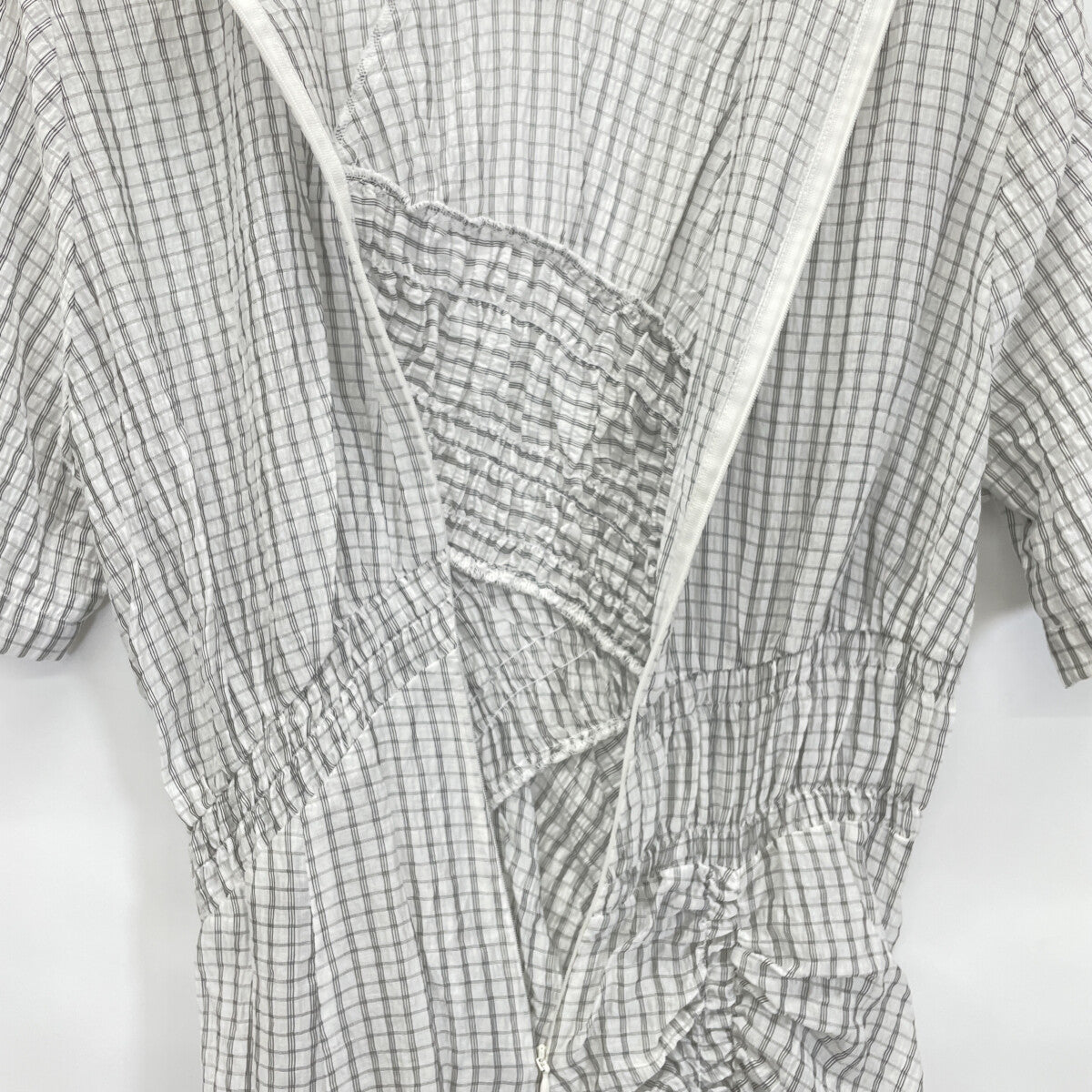 CLANE クラネ 25SS 18112-5182 MIX RANDOM SHIRRING ONEPIECE ワンピース 1