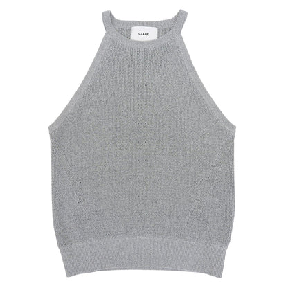 CLANE クラネ 美品 AMERICAN SLEEVE KNIT TOPS トップス レディース グレー 2 17106-2022 24AW トップス 2