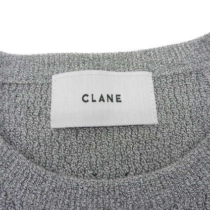 CLANE クラネ 美品 AMERICAN SLEEVE KNIT TOPS トップス レディース グレー 2 17106-2022 24AW トップス 2