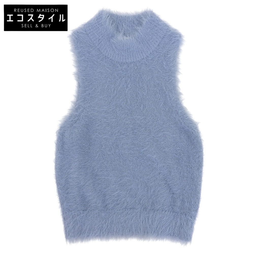 CLANE クラネ 美品 SHAGGY AMERICAN SLEEVE KNIT TOPS トップス レディース ブルー 2 16106-2072 24SS トップス 2