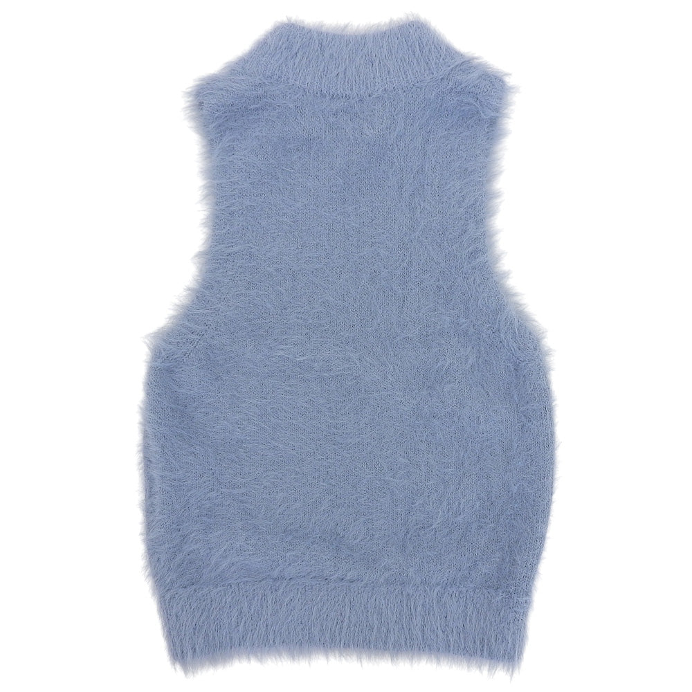 CLANE クラネ 美品 SHAGGY AMERICAN SLEEVE KNIT TOPS トップス レディース ブルー 2 16106-2072 24SS トップス 2