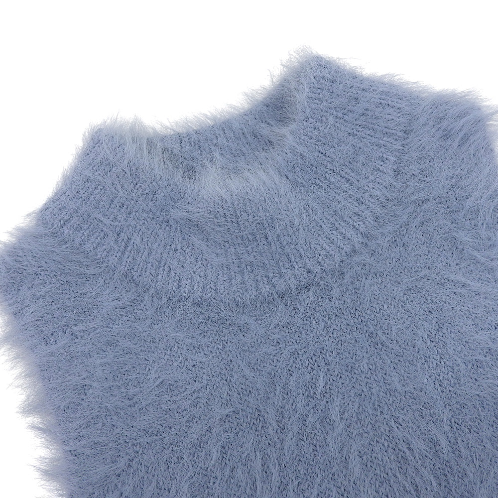 CLANE クラネ 美品 SHAGGY AMERICAN SLEEVE KNIT TOPS トップス レディース ブルー 2 16106-2072 24SS トップス 2