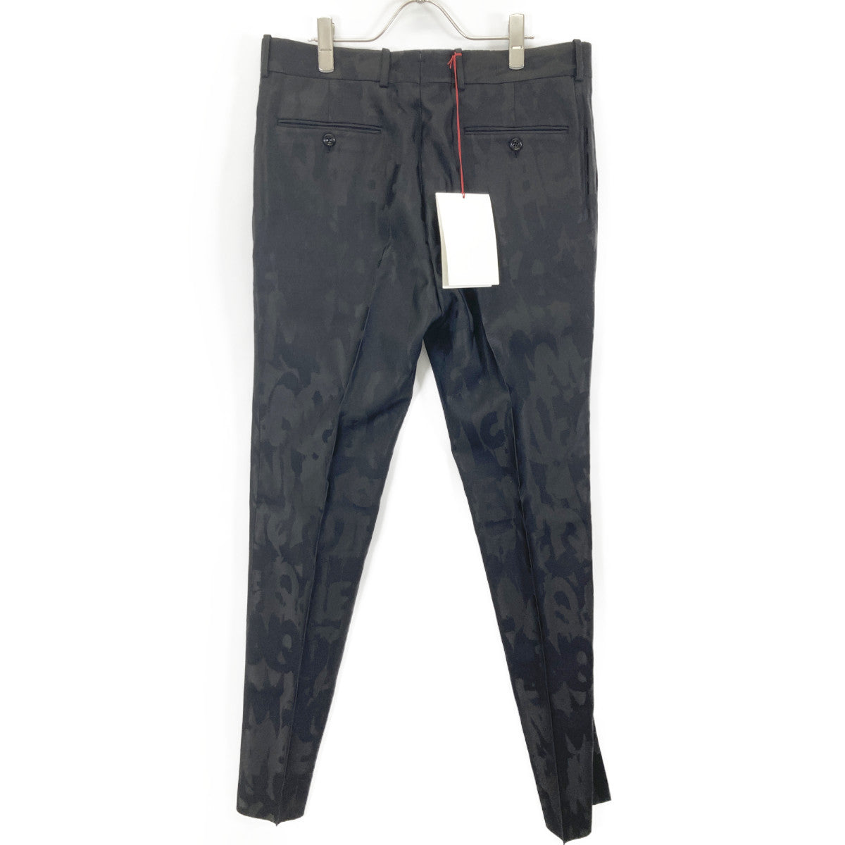 Alexander McQueen アレキサンダーマックイーン ﾌﾞﾗｯｸ ﾛｺﾞﾍﾟｲﾝﾄ ﾊﾟﾝﾂ ボトムス 50