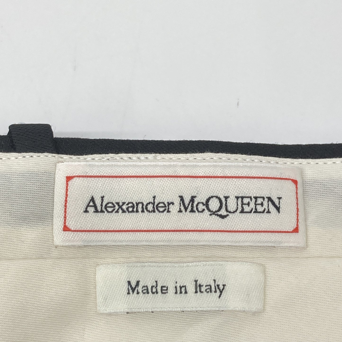 Alexander McQueen アレキサンダーマックイーン ﾌﾞﾗｯｸ ﾛｺﾞﾍﾟｲﾝﾄ ﾊﾟﾝﾂ ボトムス 50