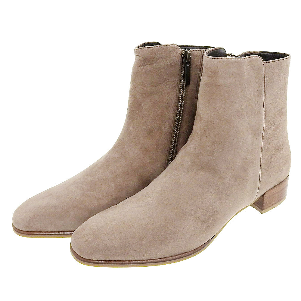 YOSHITO ヨシト 新品同様 スエード ショートブーツ シューズ レディース ベージュ系 23cm シューズ 23