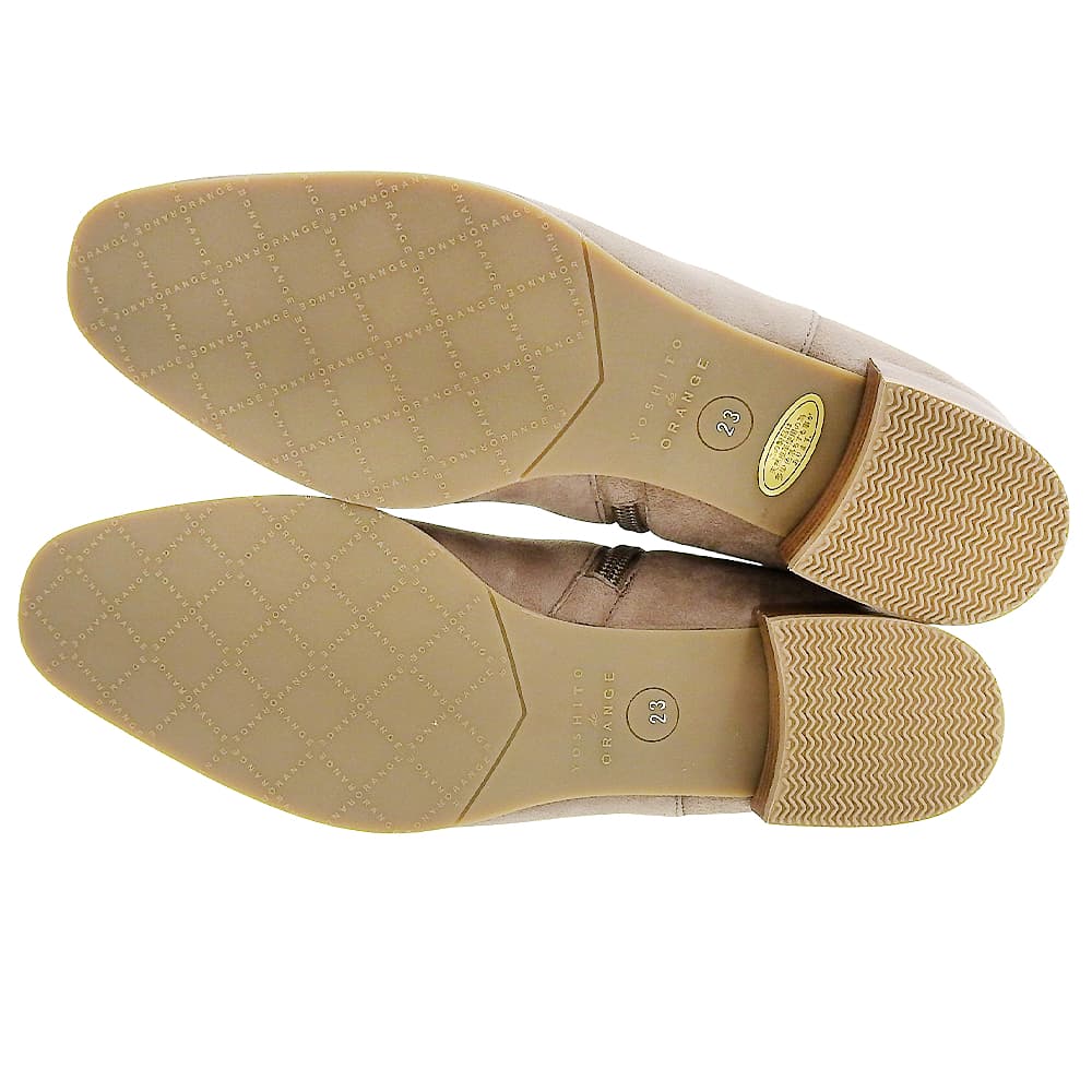 YOSHITO ヨシト 新品同様 スエード ショートブーツ シューズ レディース ベージュ系 23cm シューズ 23