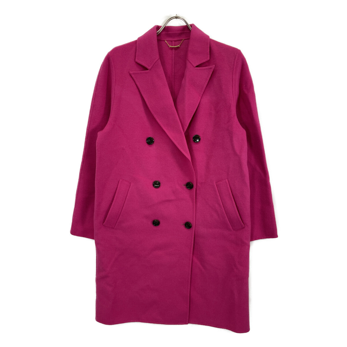 allureville アルアバイル 22年製 ﾋﾟﾝｸ ｶｼﾐｱ混 ﾀﾞﾌﾞﾙﾌﾞﾚｽﾄｺｰﾄ コート 2