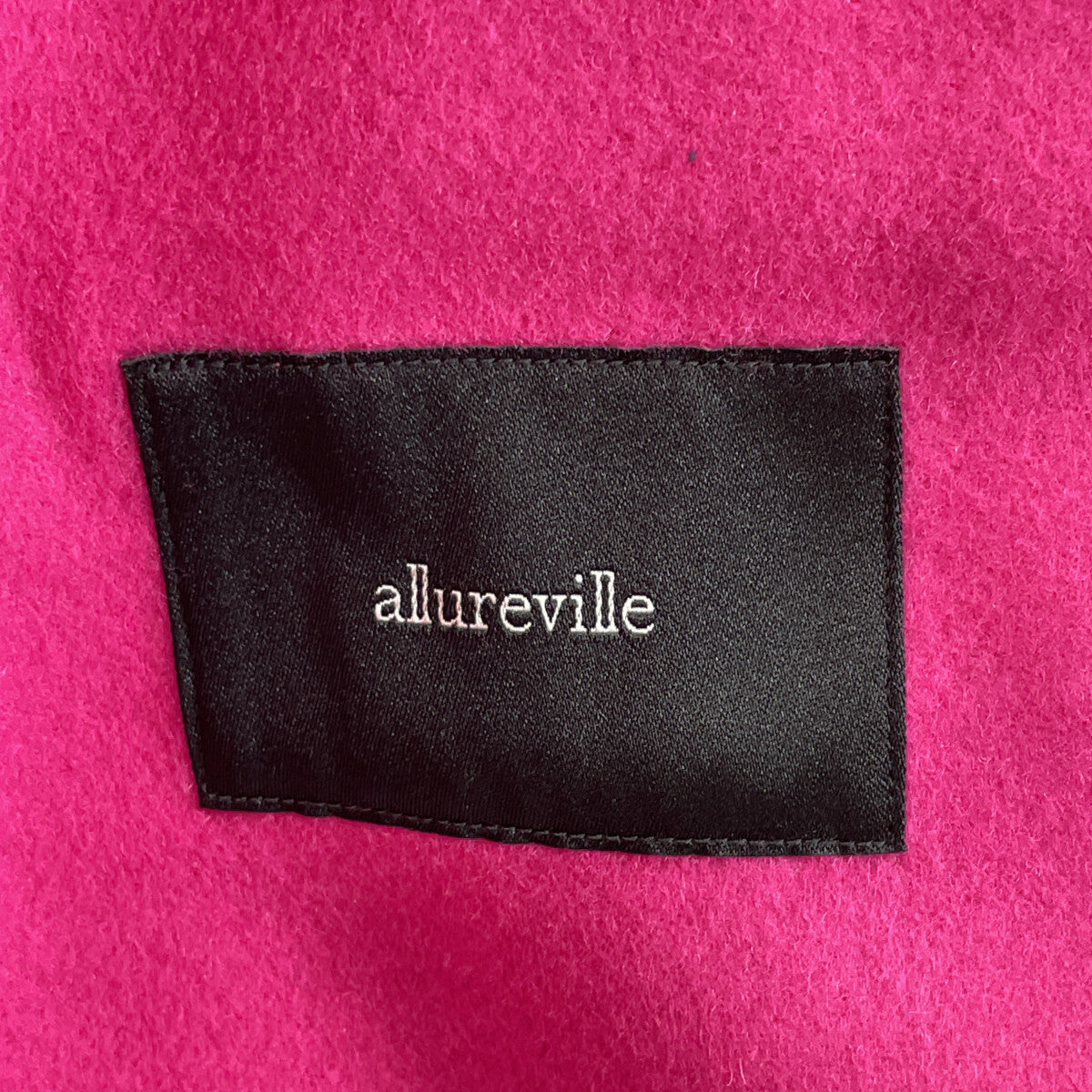 allureville アルアバイル 22年製 ﾋﾟﾝｸ ｶｼﾐｱ混 ﾀﾞﾌﾞﾙﾌﾞﾚｽﾄｺｰﾄ コート 2