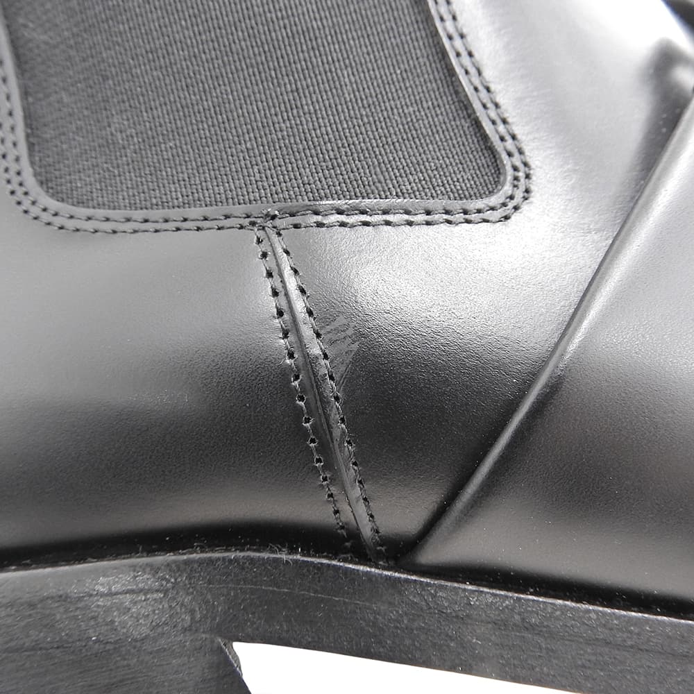 Versace ヴェルサーチ 美品 メデューサ レザー バイカーブーツ レディース ブラック 36 シューズ 36