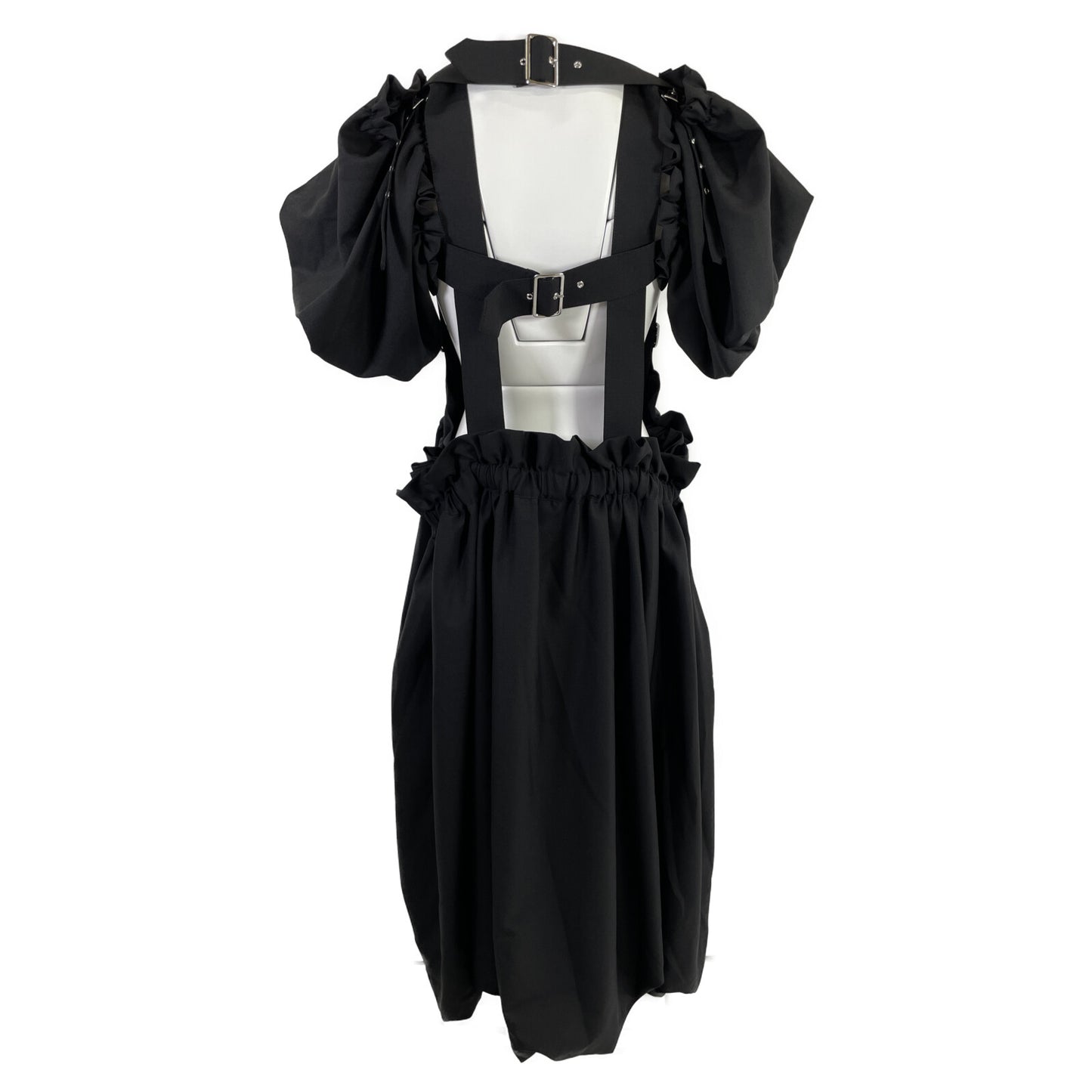 COMME des GARCONS Noir Kei Ninomiya コムデギャルソンノワールケイニノミヤ 24年 ﾌﾞﾗｯｸ 3OｰA008 ﾃﾞｻﾞｲﾝﾄﾞﾚｽ ワンピース XS