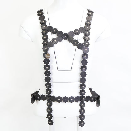 COMME des GARCONS Noir Kei Ninomiya コムデギャルソンノワールケイニノミヤ ｘHUNTER ハンター【美品/23SS】フラワー ラバー ハーネス/ トップス