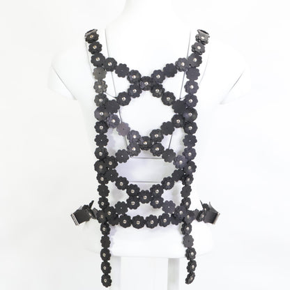 COMME des GARCONS Noir Kei Ninomiya コムデギャルソンノワールケイニノミヤ ｘHUNTER ハンター【美品/23SS】フラワー ラバー ハーネス/ トップス