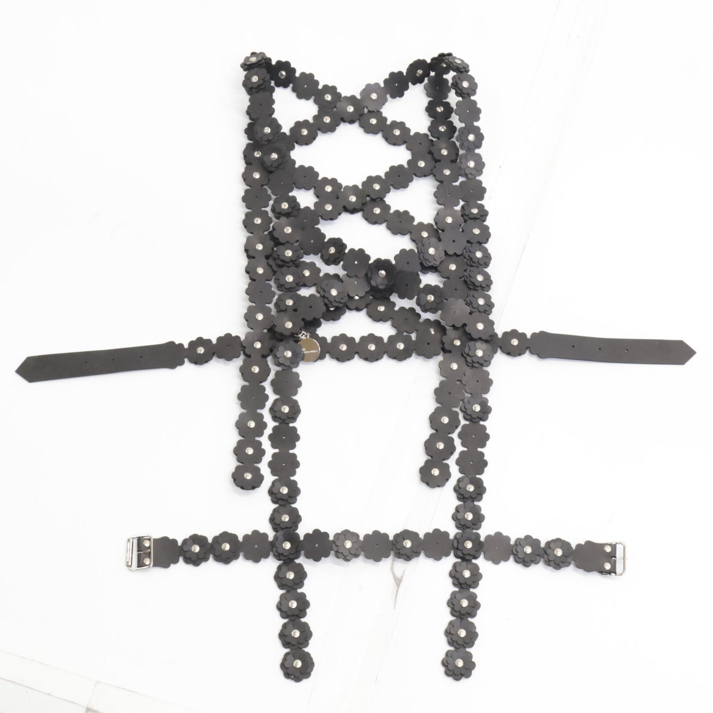 COMME des GARCONS Noir Kei Ninomiya コムデギャルソンノワールケイニノミヤ ｘHUNTER ハンター【美品/23SS】フラワー ラバー ハーネス/ トップス