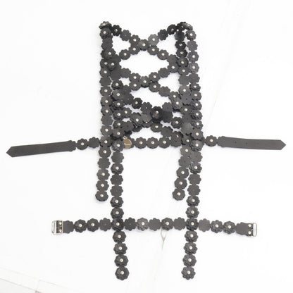 COMME des GARCONS Noir Kei Ninomiya コムデギャルソンノワールケイニノミヤ ｘHUNTER ハンター【美品/23SS】フラワー ラバー ハーネス/ トップス