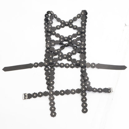 COMME des GARCONS Noir Kei Ninomiya コムデギャルソンノワールケイニノミヤ ｘHUNTER ハンター【美品/23SS】フラワー ラバー ハーネス/ トップス