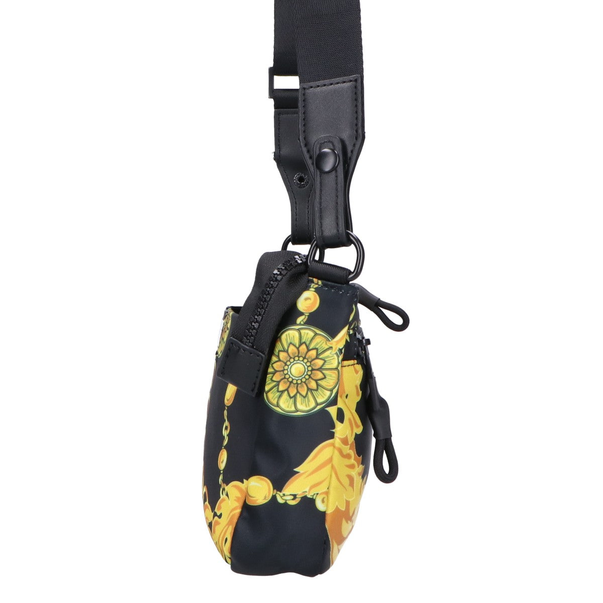 VERSACE JEANS ヴェルサーチジーンズ COUTUREクチュール【美品】75YA4B88 総柄 ナイロン ショルダーバッグ