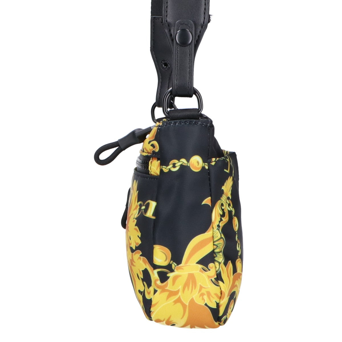 VERSACE JEANS ヴェルサーチジーンズ COUTUREクチュール【美品】75YA4B88 総柄 ナイロン ショルダーバッグ