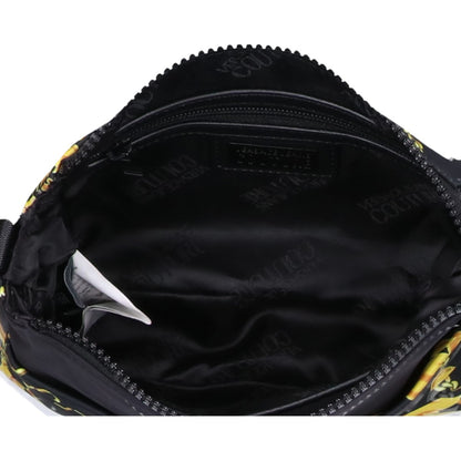 VERSACE JEANS ヴェルサーチジーンズ COUTUREクチュール【美品】75YA4B88 総柄 ナイロン ショルダーバッグ