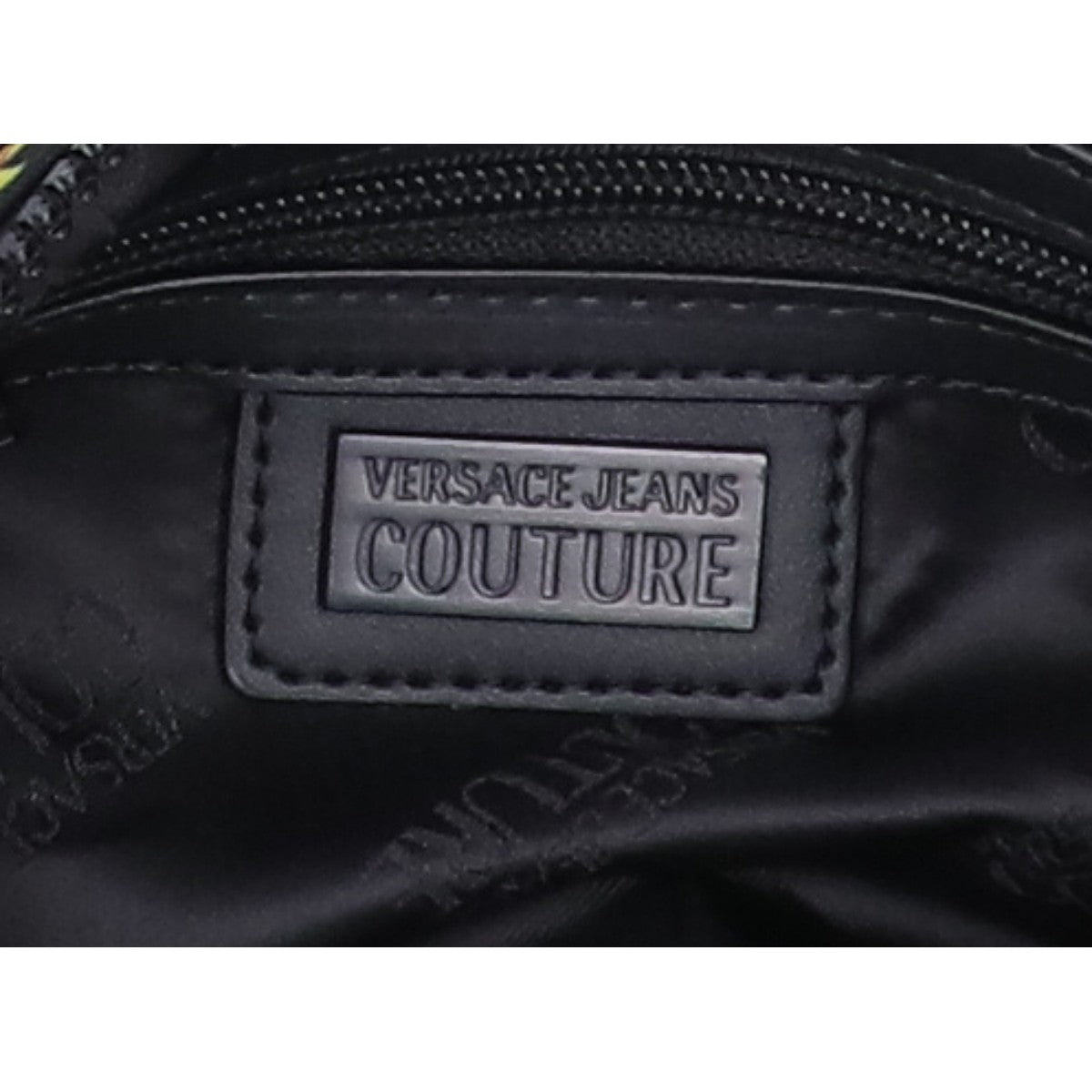 VERSACE JEANS ヴェルサーチジーンズ COUTUREクチュール【美品】75YA4B88 総柄 ナイロン ショルダーバッグ
