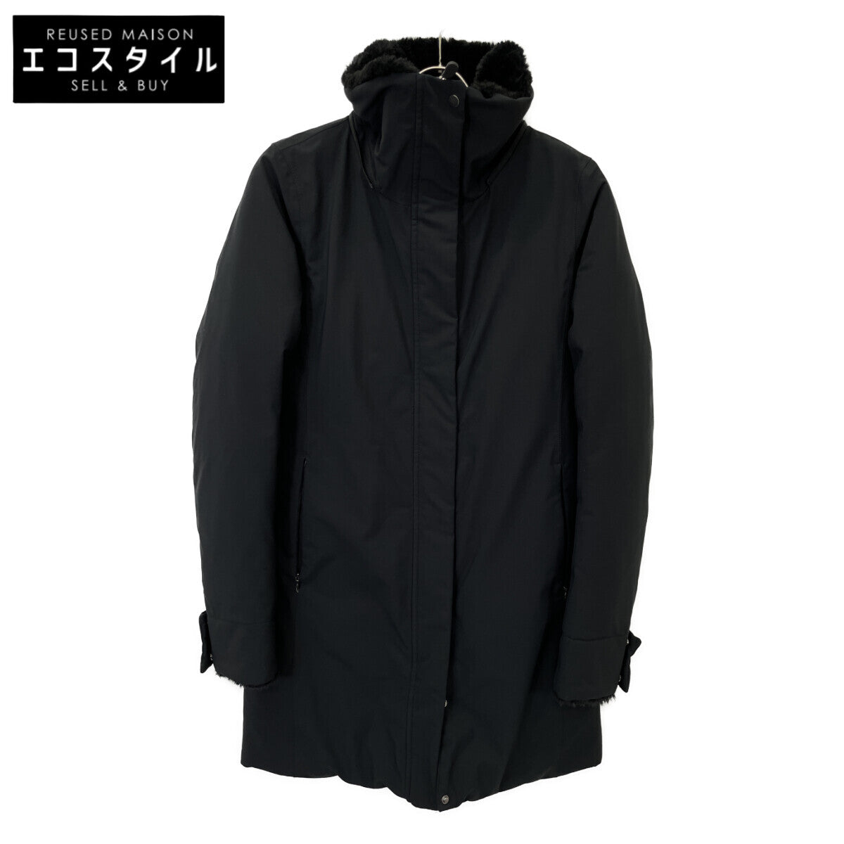 SAVE THE DUCK セイブザダック ﾌﾞﾗｯｸ P42800W SAMANTAH ﾎﾞｱ ｴｺﾀﾞｳﾝｼﾞｬｹｯﾄ ジャケット O