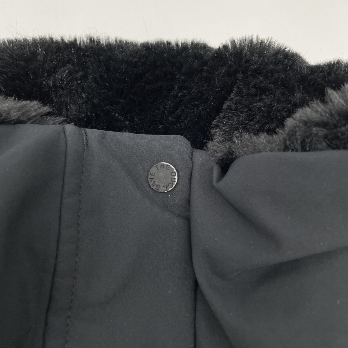 SAVE THE DUCK セイブザダック ﾌﾞﾗｯｸ P42800W SAMANTAH ﾎﾞｱ ｴｺﾀﾞｳﾝｼﾞｬｹｯﾄ ジャケット O