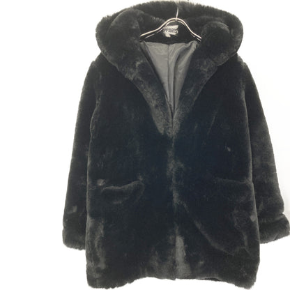 Apparis アパリス F46 ﾌﾞﾗｯｸ ﾌｪｲｸﾌｧｰ ｺｰﾄ コート S